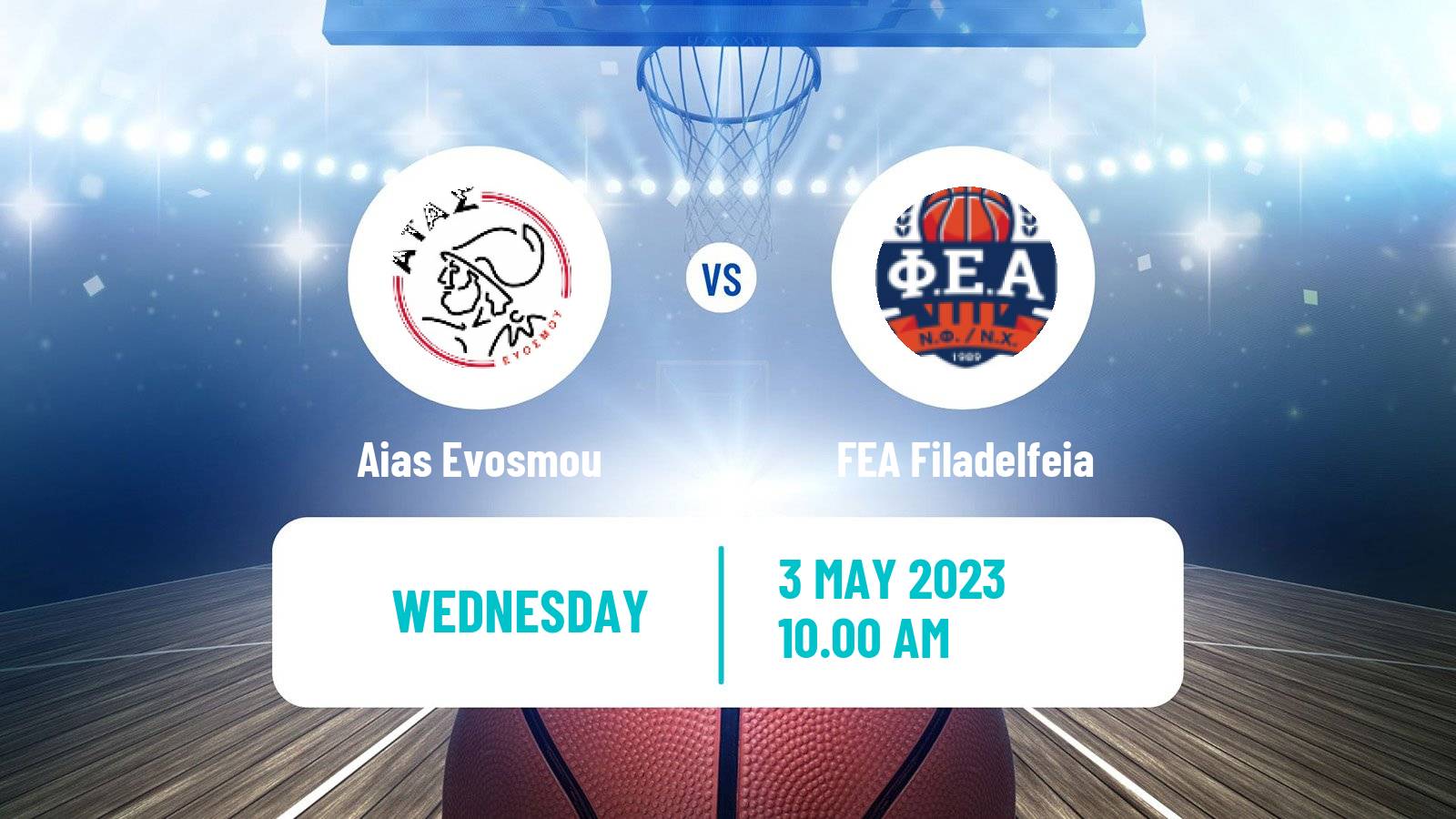 Basketball Greek Elite League Basketball Aias Evosmou - FEA Filadelfeia