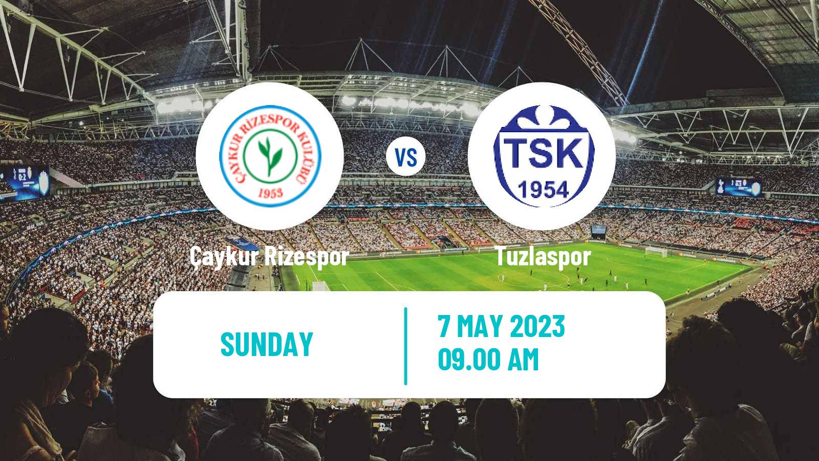 Soccer Turkish First League Çaykur Rizespor - Tuzlaspor