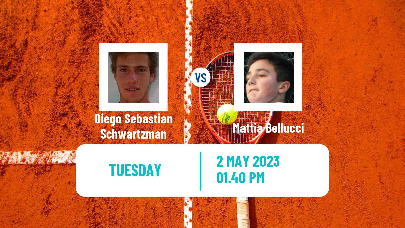 Tennis ATP Challenger Diego Sebastian Schwartzman - Mattia Bellucci