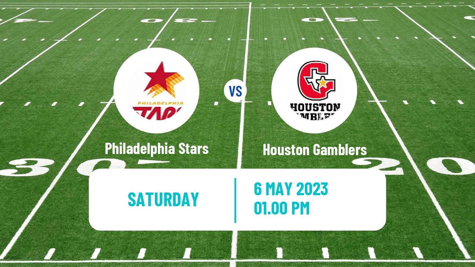 American football USFL Philadelphia Stars - Houston Gamblers