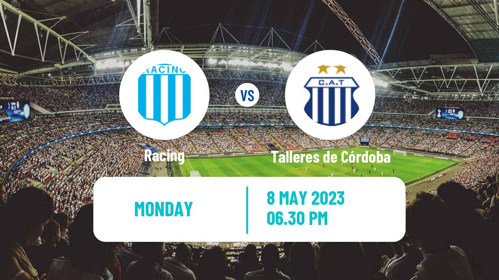 Soccer Argentinian Liga Profesional Racing - Talleres de Córdoba