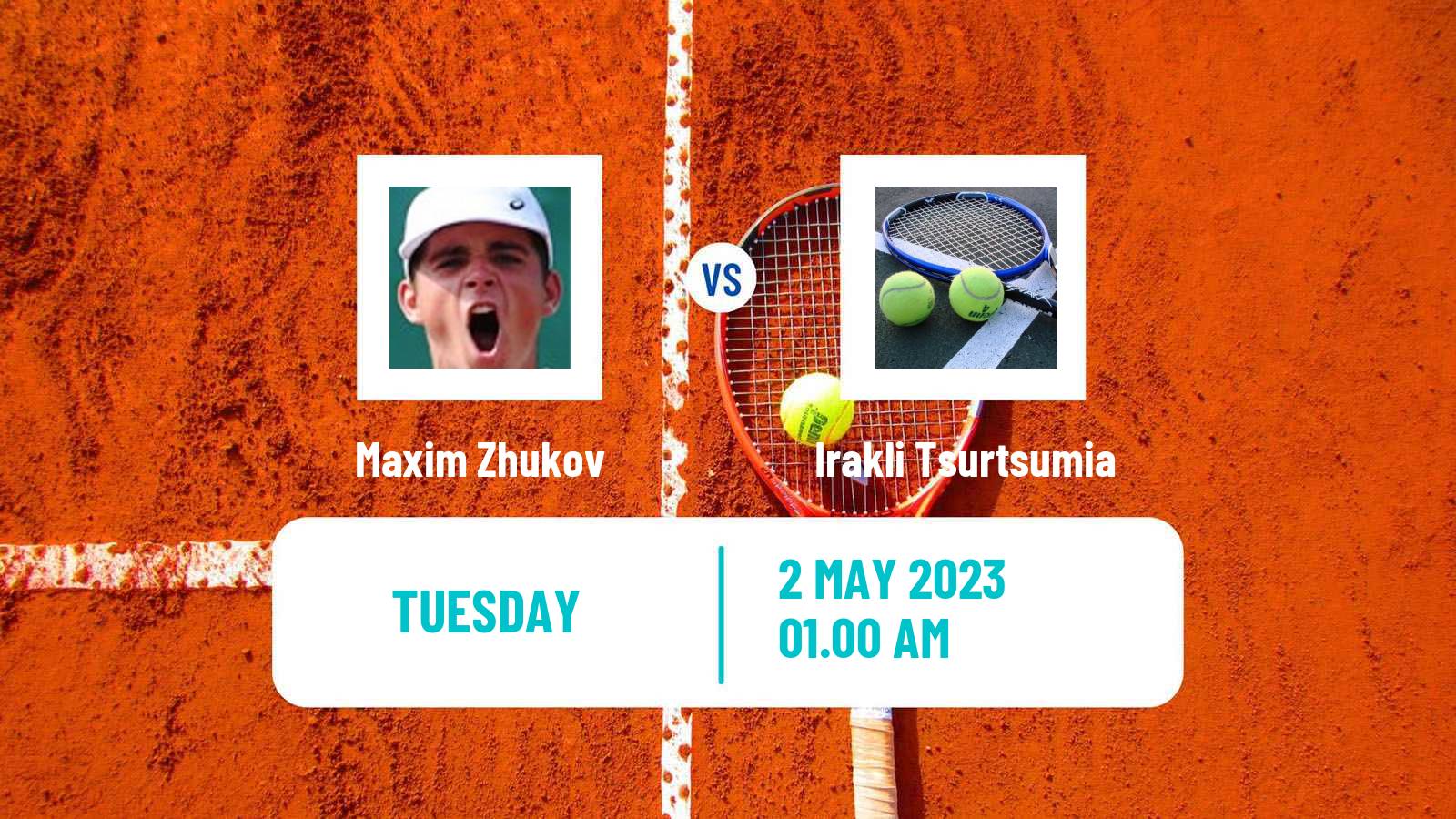 Tennis ITF Tournaments Maxim Zhukov - Irakli Tsurtsumia