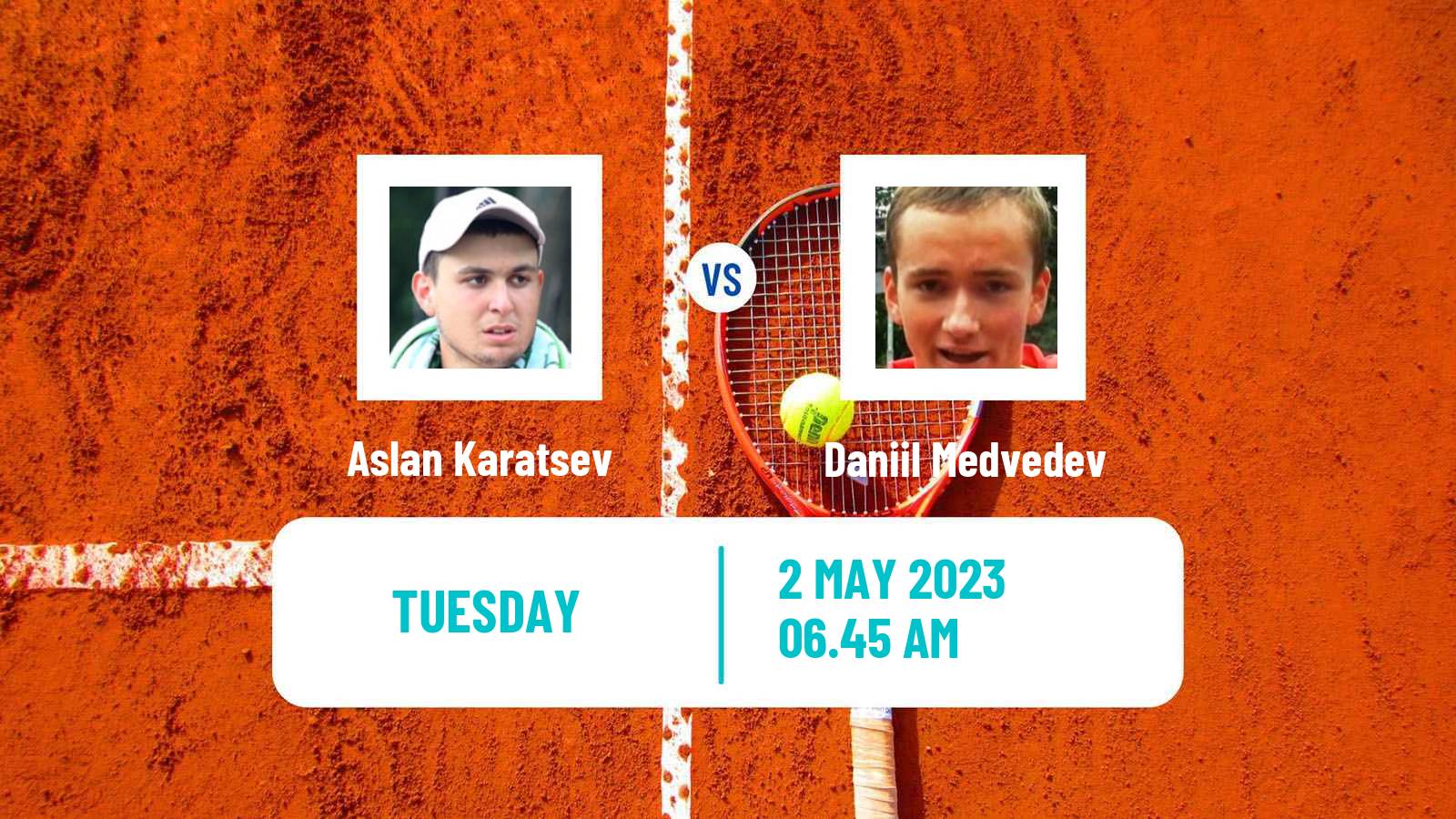 Tennis ATP Madrid Aslan Karatsev - Daniil Medvedev