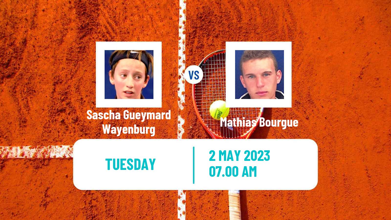 Tennis ITF Tournaments Sascha Gueymard Wayenburg - Mathias Bourgue