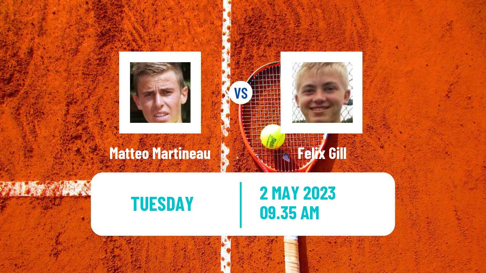 Tennis ITF Tournaments Matteo Martineau - Felix Gill
