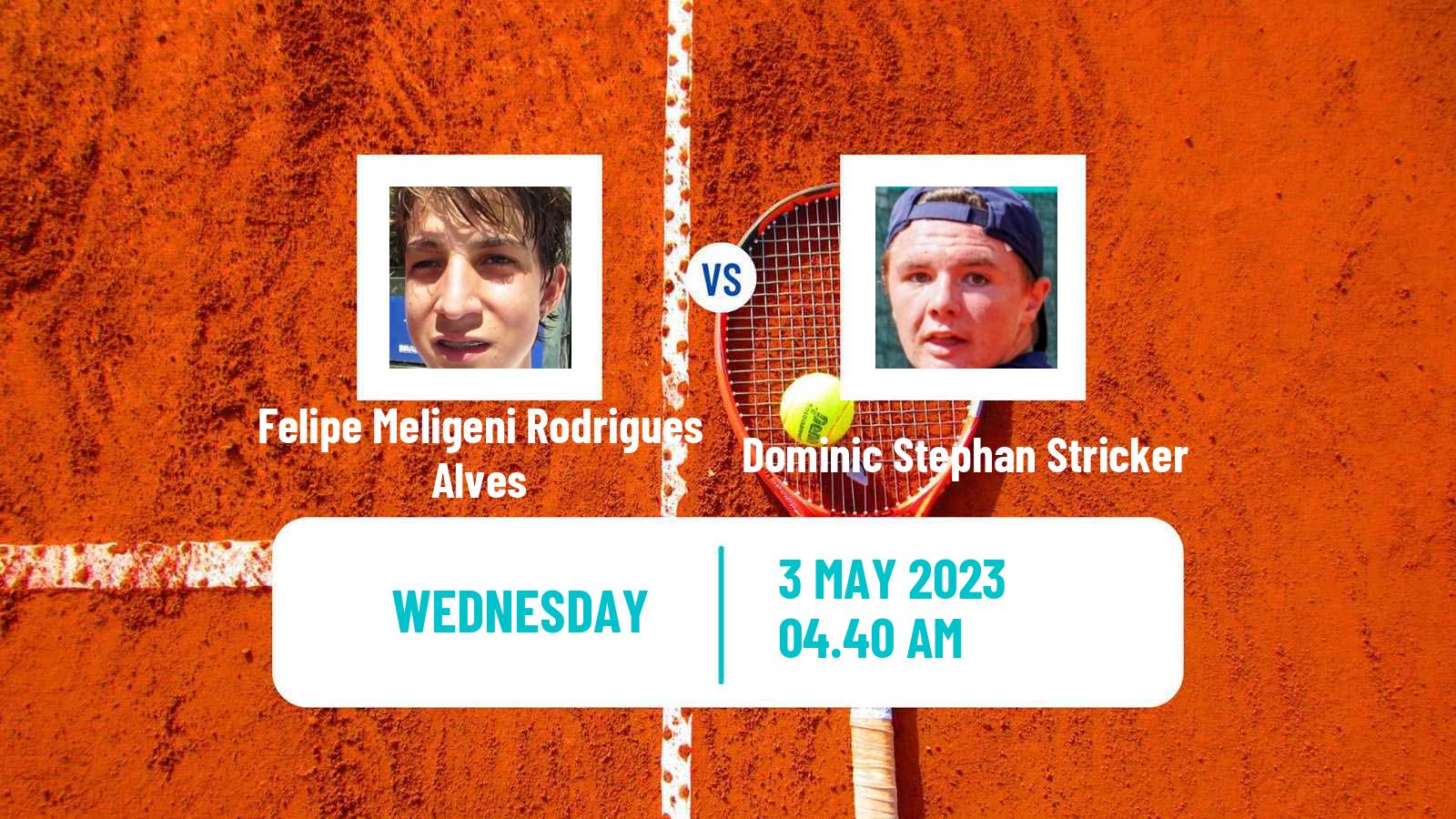 Tennis ATP Challenger Felipe Meligeni Rodrigues Alves - Dominic Stephan Stricker