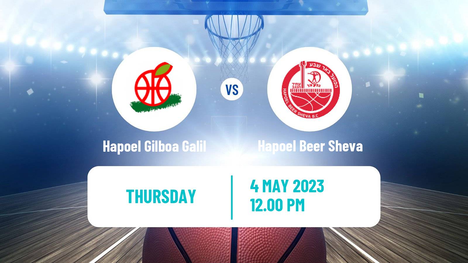 Basketball Israeli Basketball Super League Hapoel Gilboa Galil - Hapoel Beer Sheva