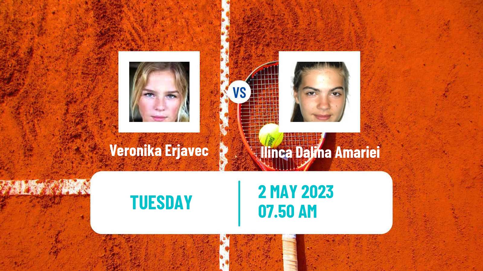Tennis ITF Tournaments Veronika Erjavec - Ilinca Dalina Amariei