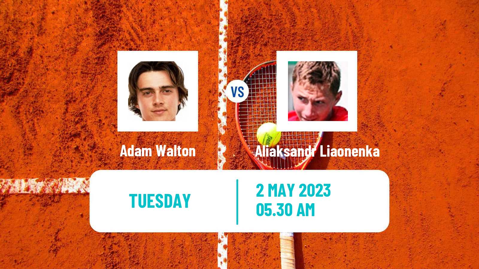 Tennis ITF Tournaments Adam Walton - Aliaksandr Liaonenka