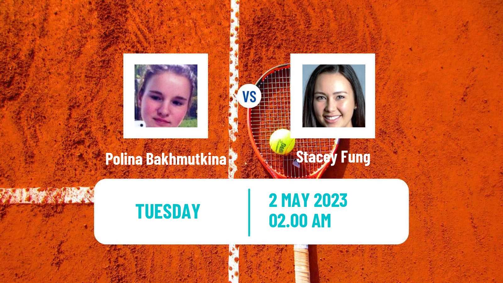 Tennis ITF Tournaments Polina Bakhmutkina - Stacey Fung