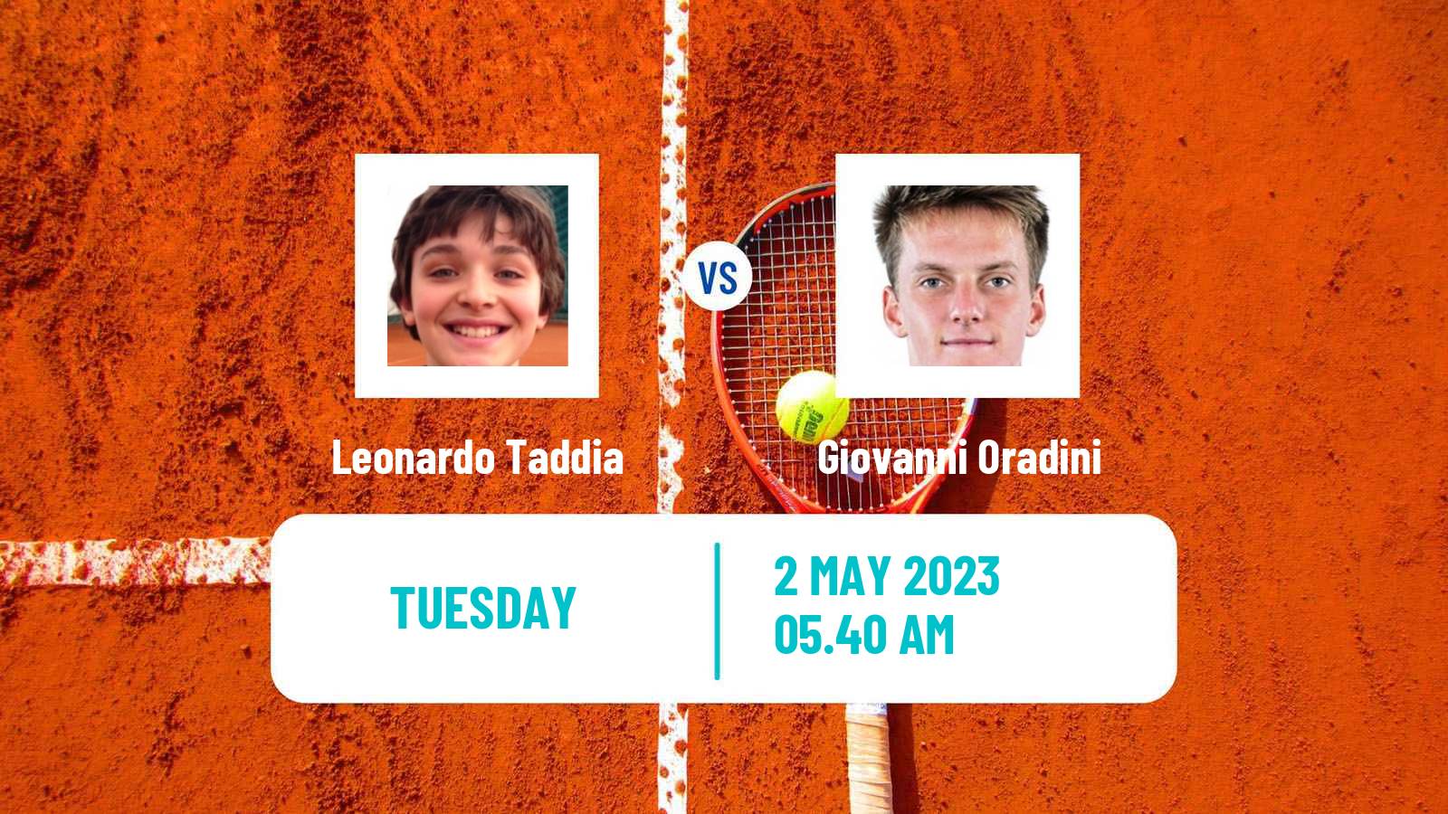 Tennis ITF Tournaments Leonardo Taddia - Giovanni Oradini