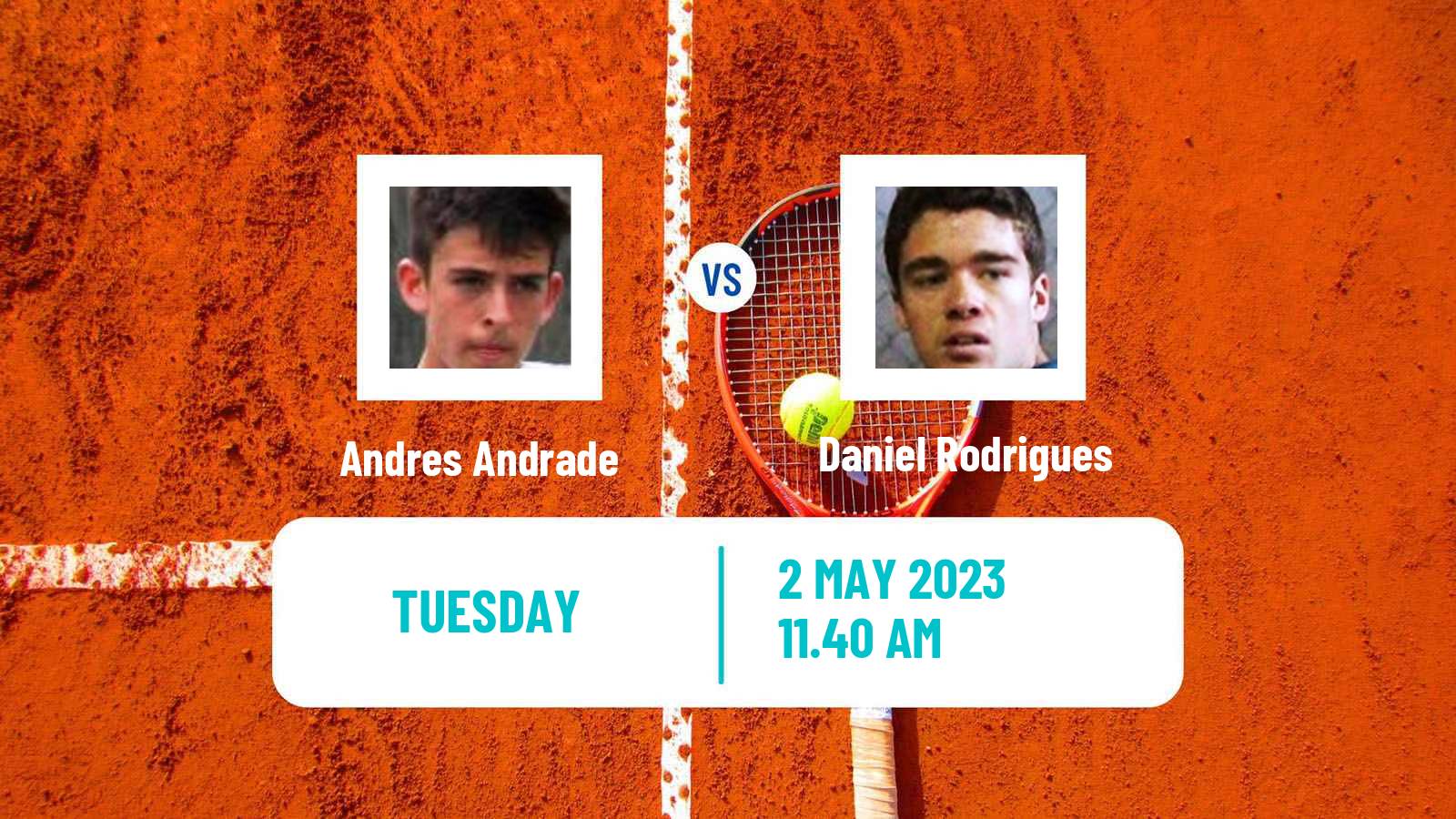 Tennis ITF Tournaments Andres Andrade - Daniel Rodrigues