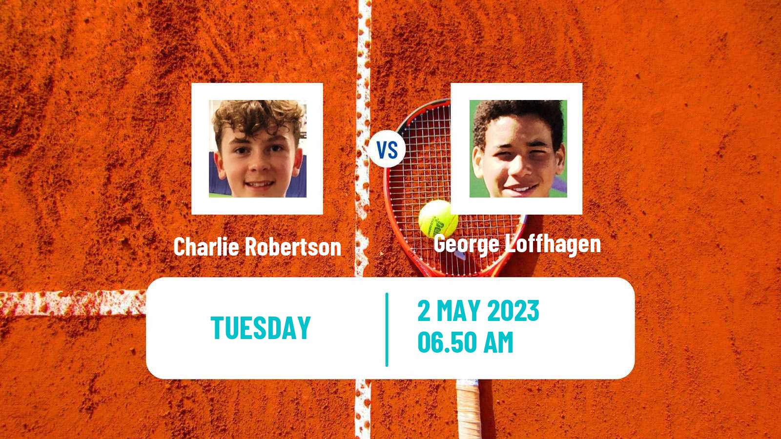 Tennis ITF Tournaments Charlie Robertson - George Loffhagen