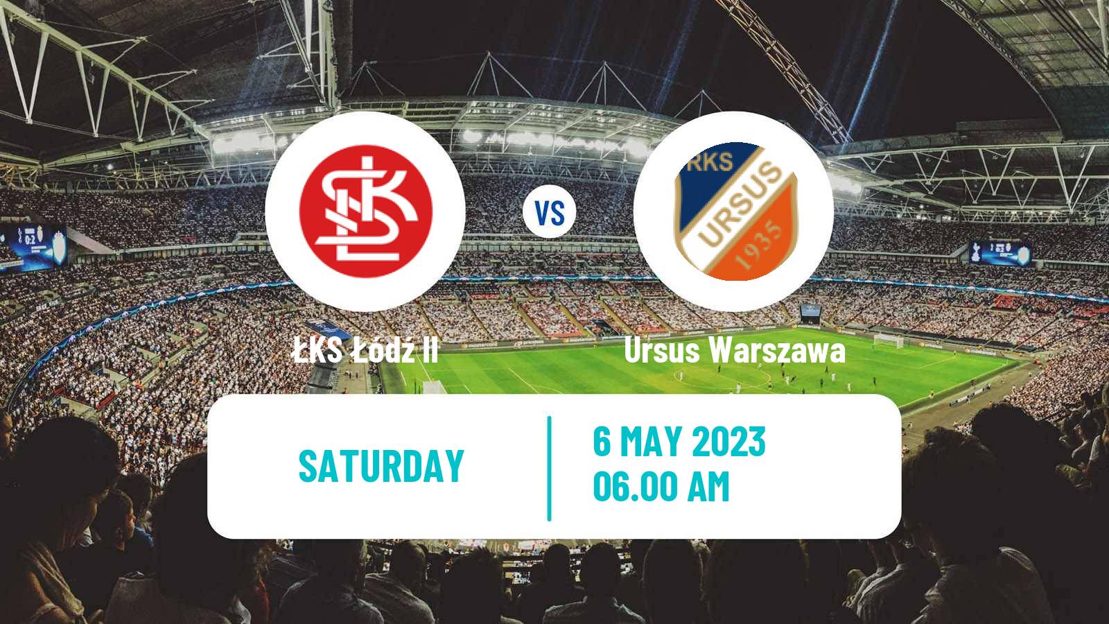 Soccer Polish Division 3 - Group I ŁKS Łódź II - Ursus Warszawa