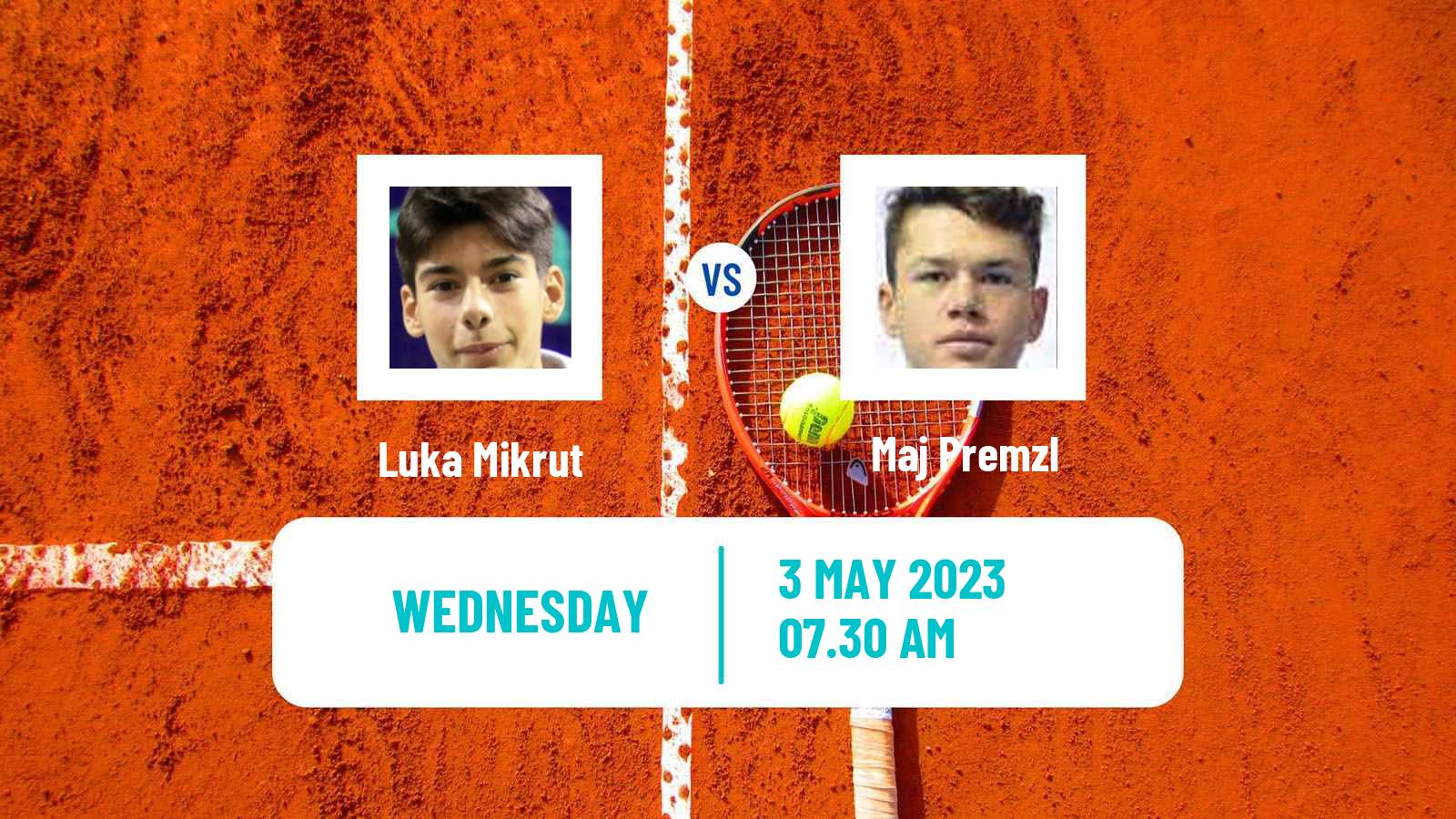 Tennis ITF Tournaments Luka Mikrut - Maj Premzl