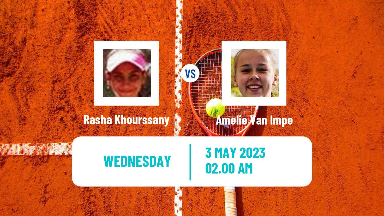 Tennis ITF Tournaments Rasha Khourssany - Amelie Van Impe