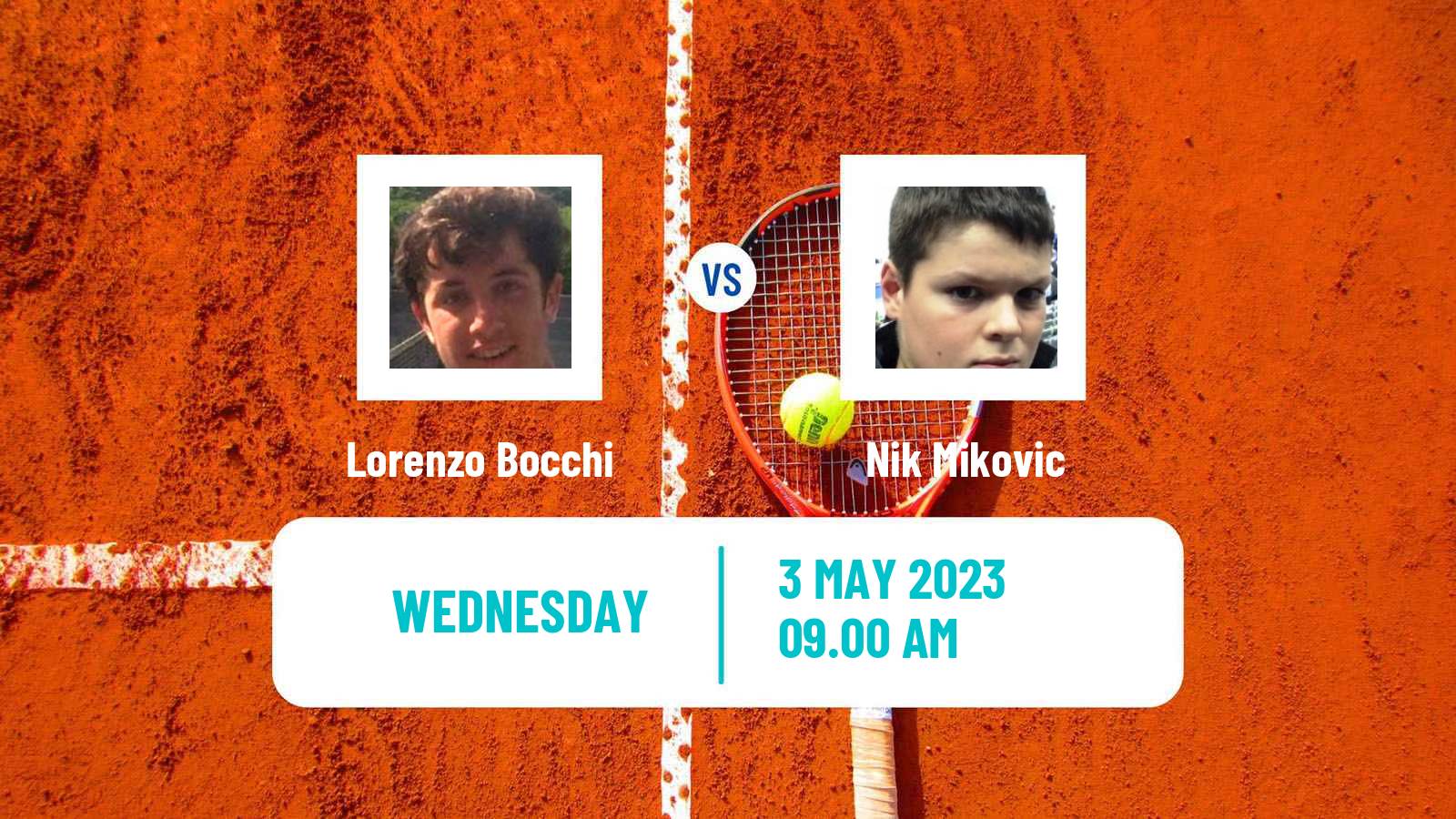 Tennis ITF Tournaments Lorenzo Bocchi - Nik Mikovic