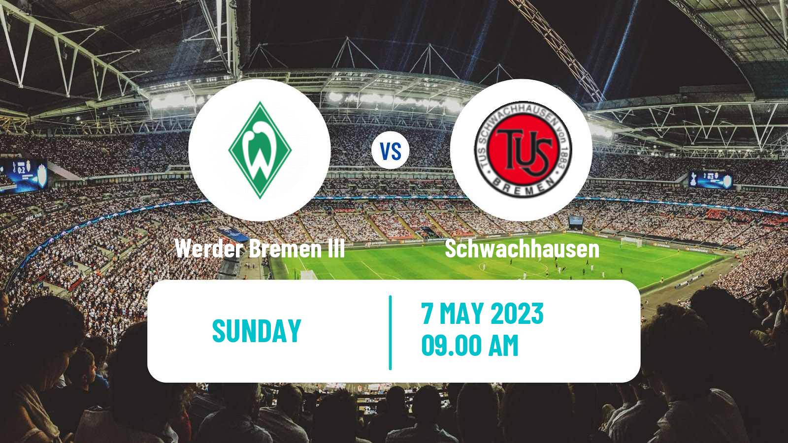 Soccer German Oberliga Bremen Werder Bremen III - Schwachhausen