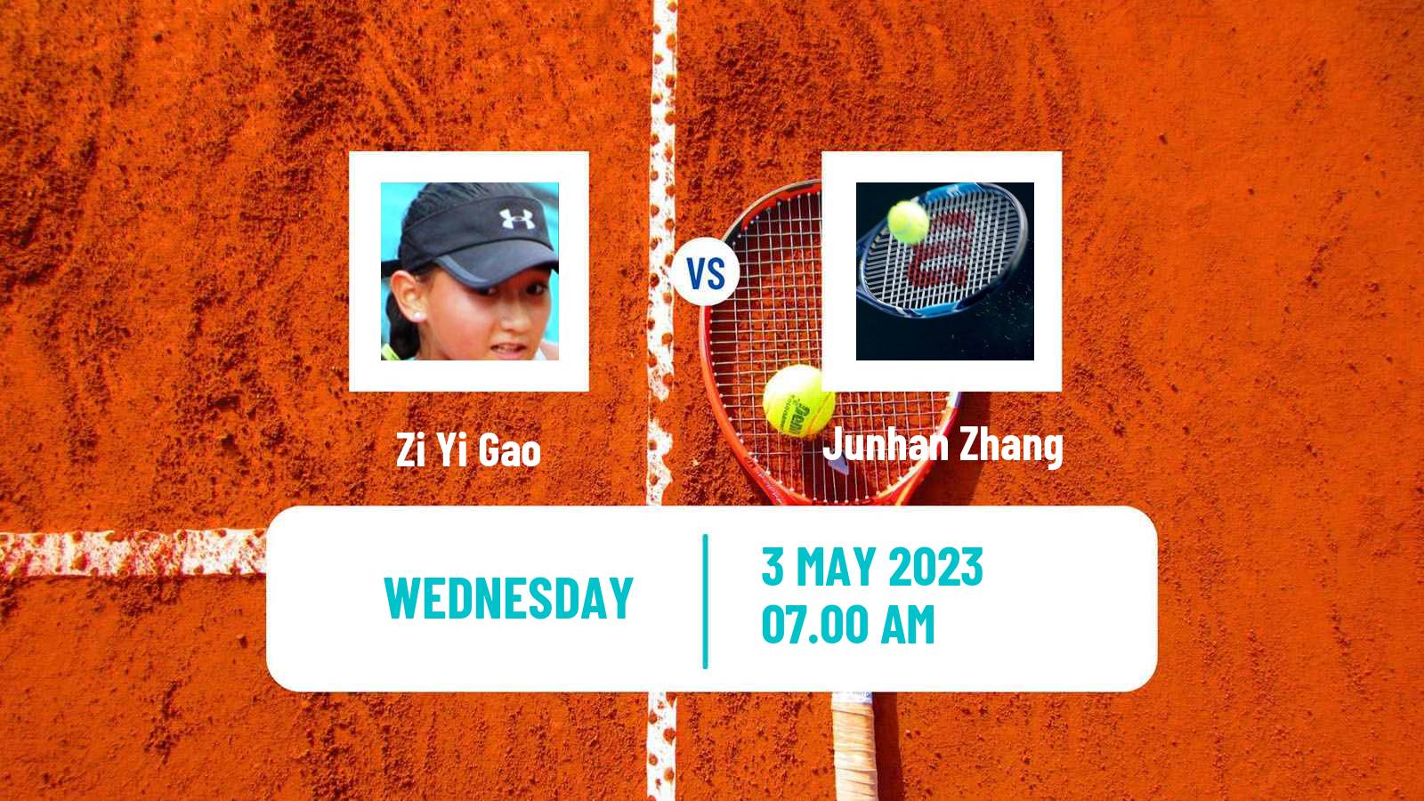 Tennis ITF Tournaments Zi Yi Gao - Junhan Zhang
