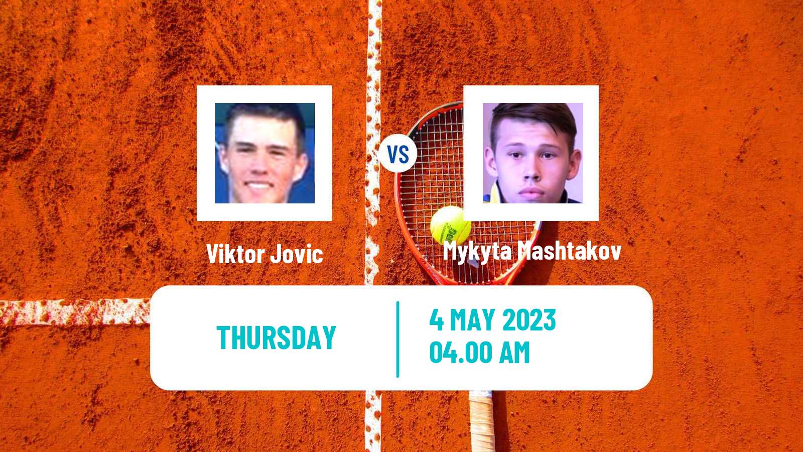 Tennis ITF Tournaments Viktor Jovic - Mykyta Mashtakov