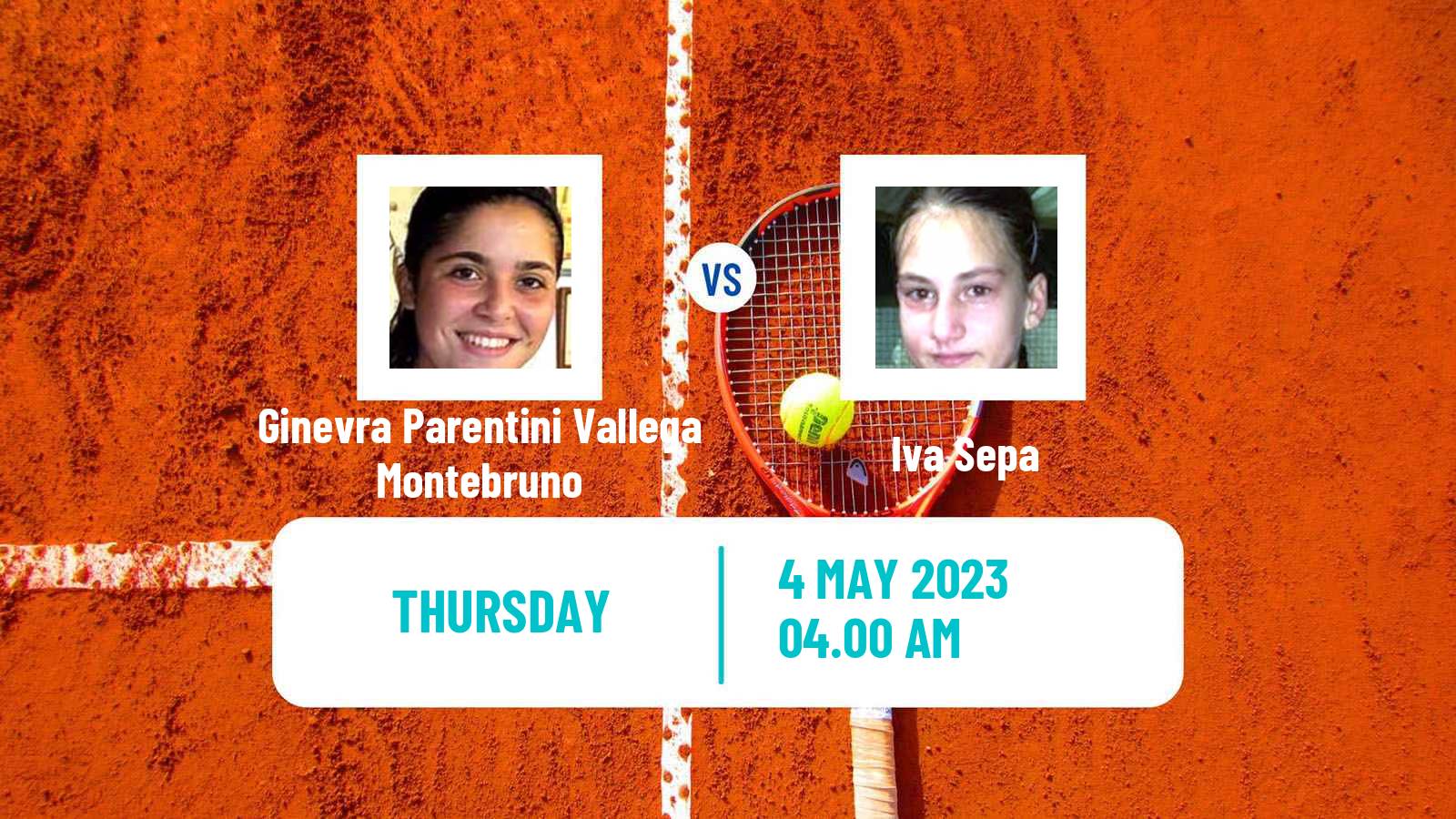 Tennis ITF Tournaments Ginevra Parentini Vallega Montebruno - Iva Sepa