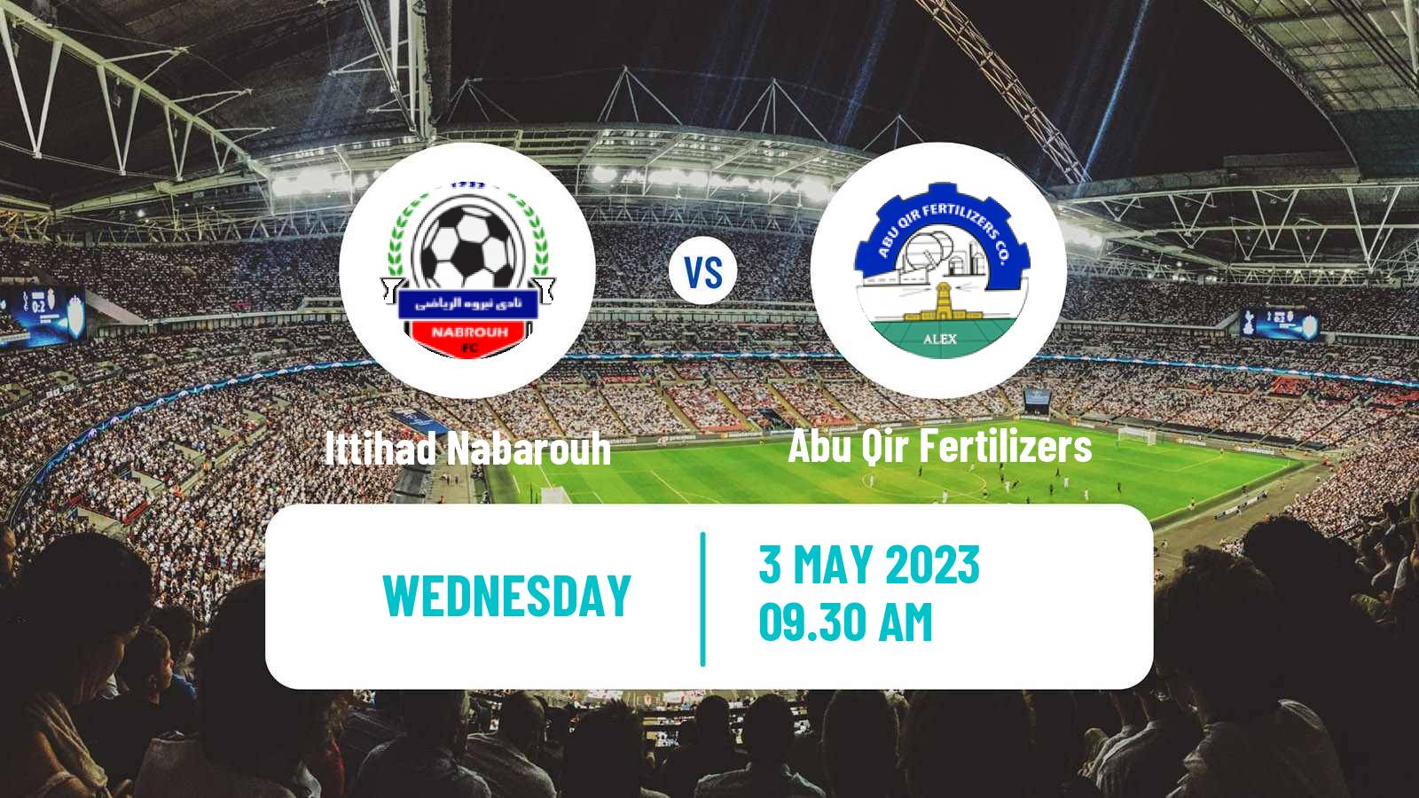 Soccer Egyptian Division 2 - Group C Ittihad Nabarouh - Abu Qir Fertilizers