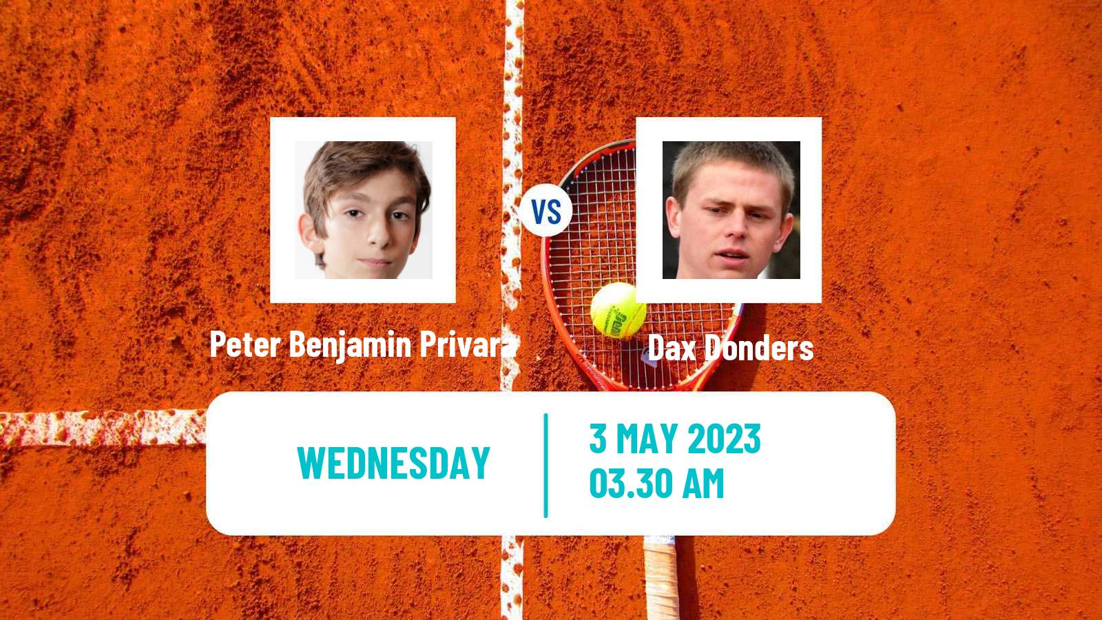 Tennis ITF Tournaments Peter Benjamin Privara - Dax Donders