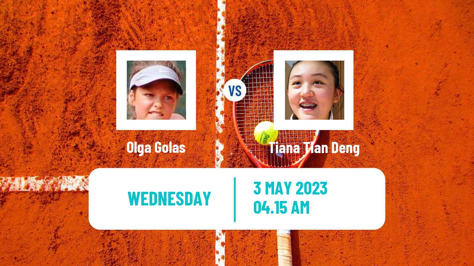 Tennis ITF Tournaments Olga Golas - Tiana Tian Deng