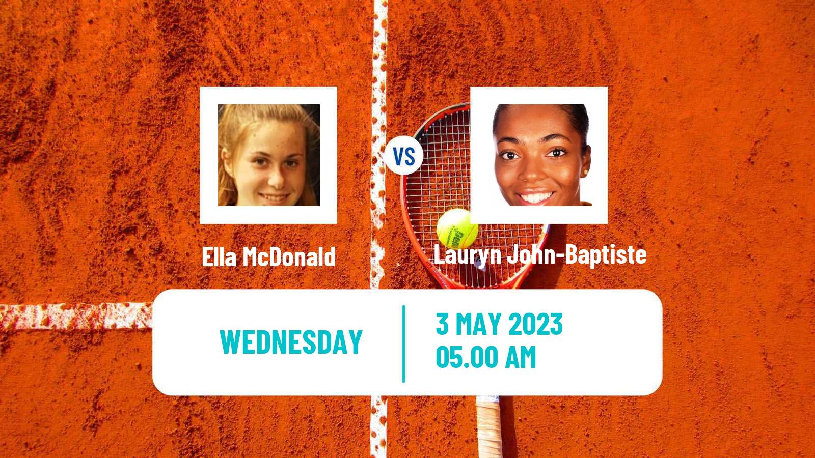 Tennis ITF Tournaments Ella McDonald - Lauryn John-Baptiste