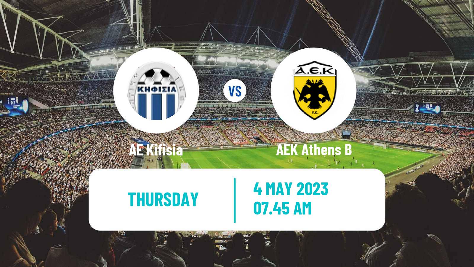 Soccer Greek Super League 2 AE Kifisia - AEK B