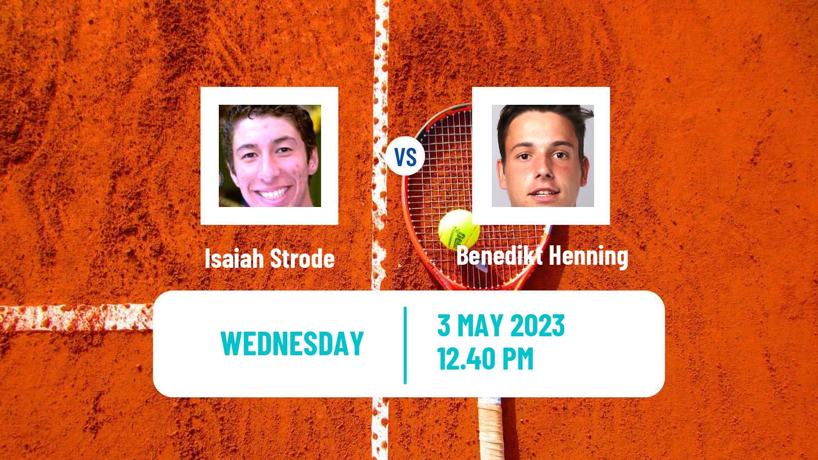 Tennis ITF Tournaments Isaiah Strode - Benedikt Henning