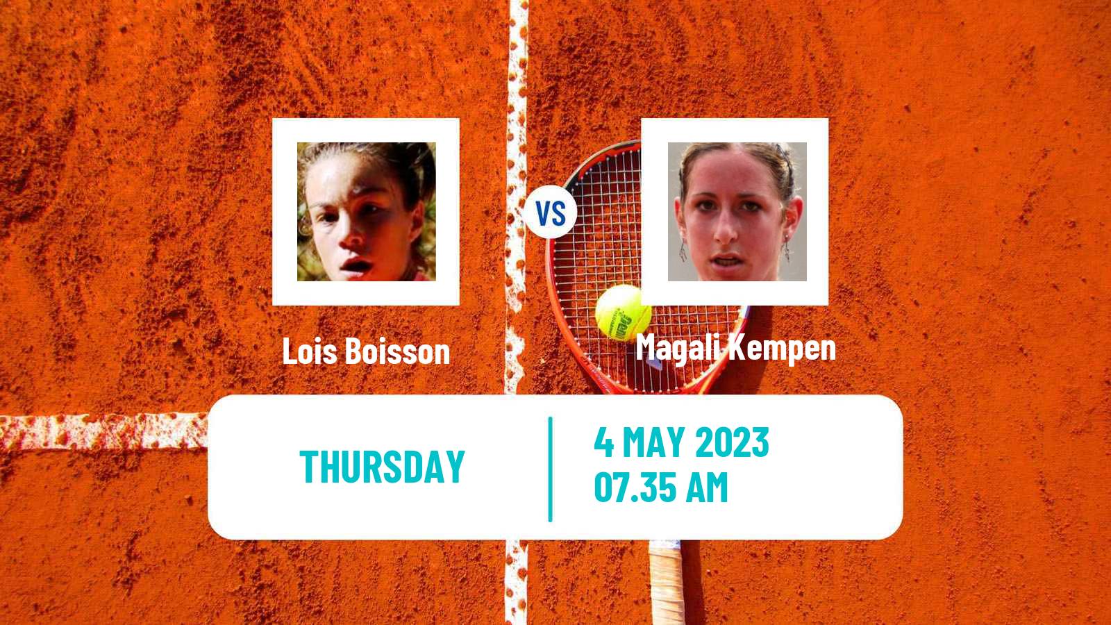 Tennis ITF Tournaments Lois Boisson - Magali Kempen