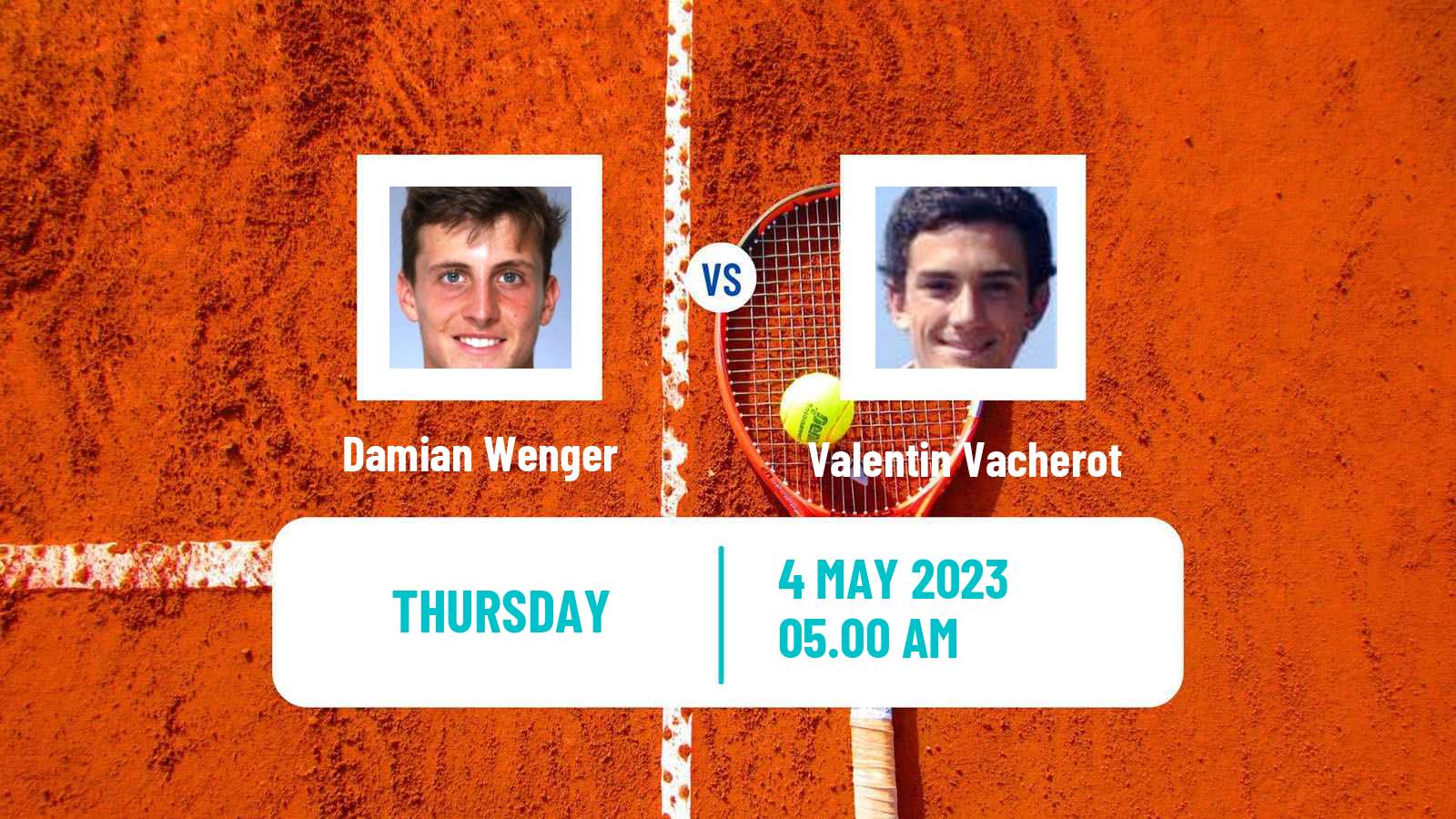 Tennis ITF Tournaments Damian Wenger - Valentin Vacherot