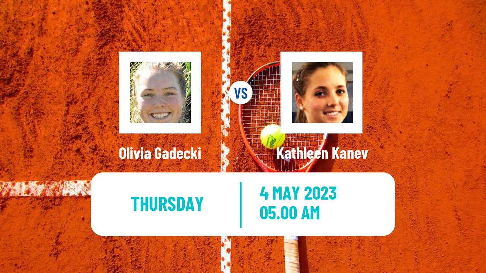 Tennis ITF Tournaments Olivia Gadecki - Kathleen Kanev