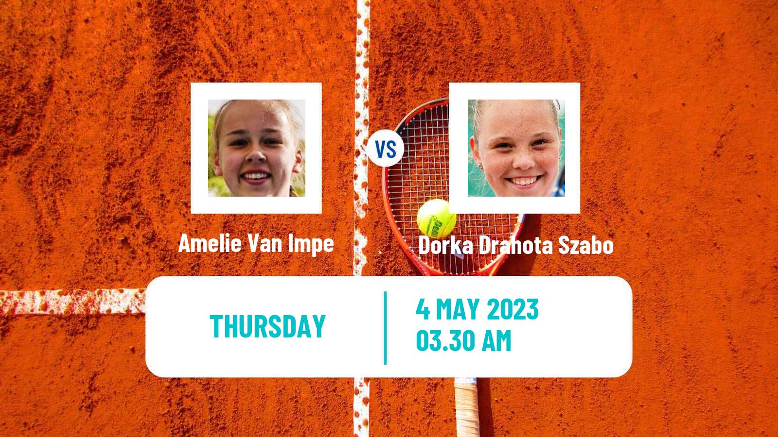 Tennis ITF Tournaments Amelie Van Impe - Dorka Drahota Szabo