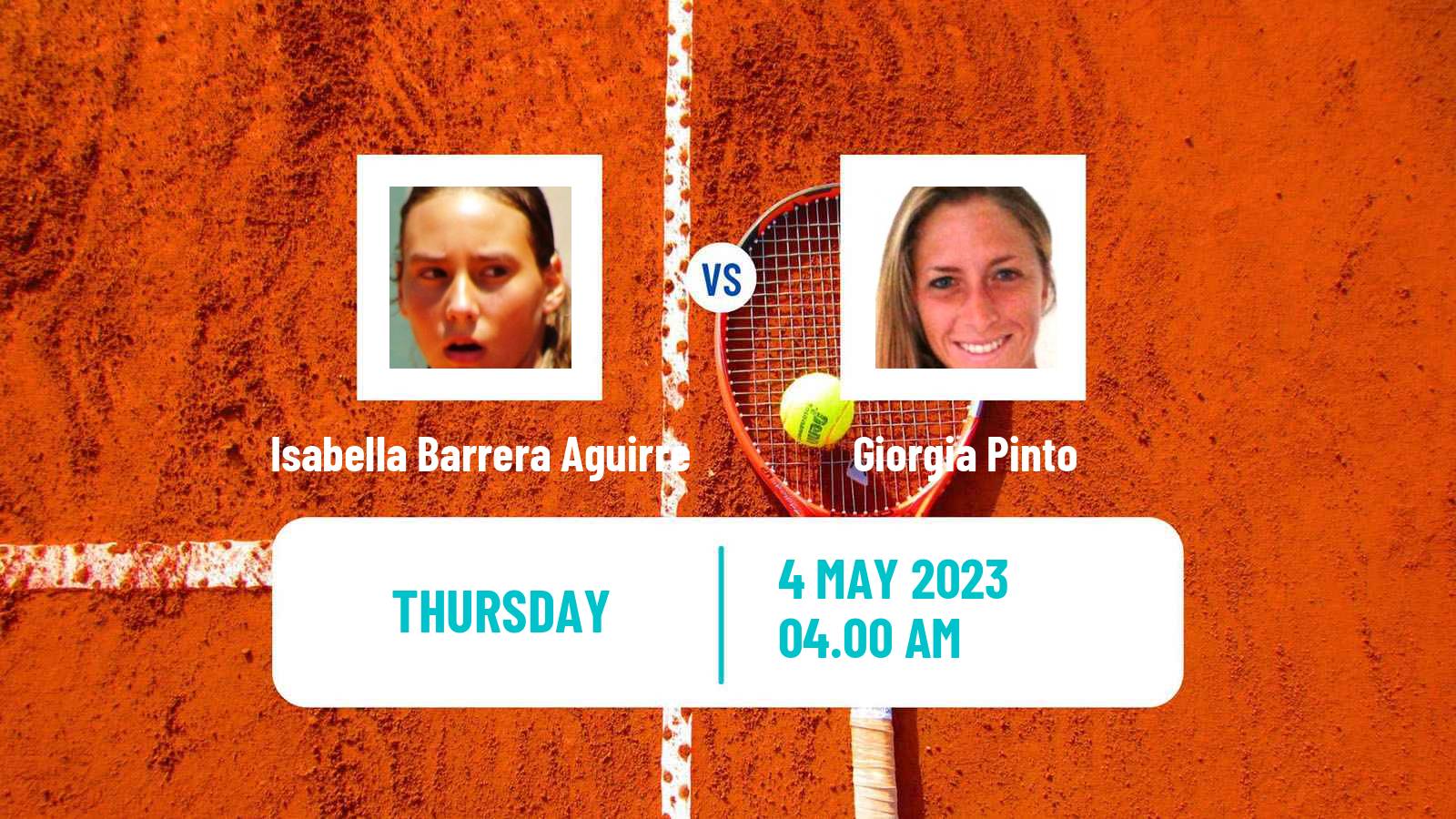 Tennis ITF Tournaments Isabella Barrera Aguirre - Giorgia Pinto