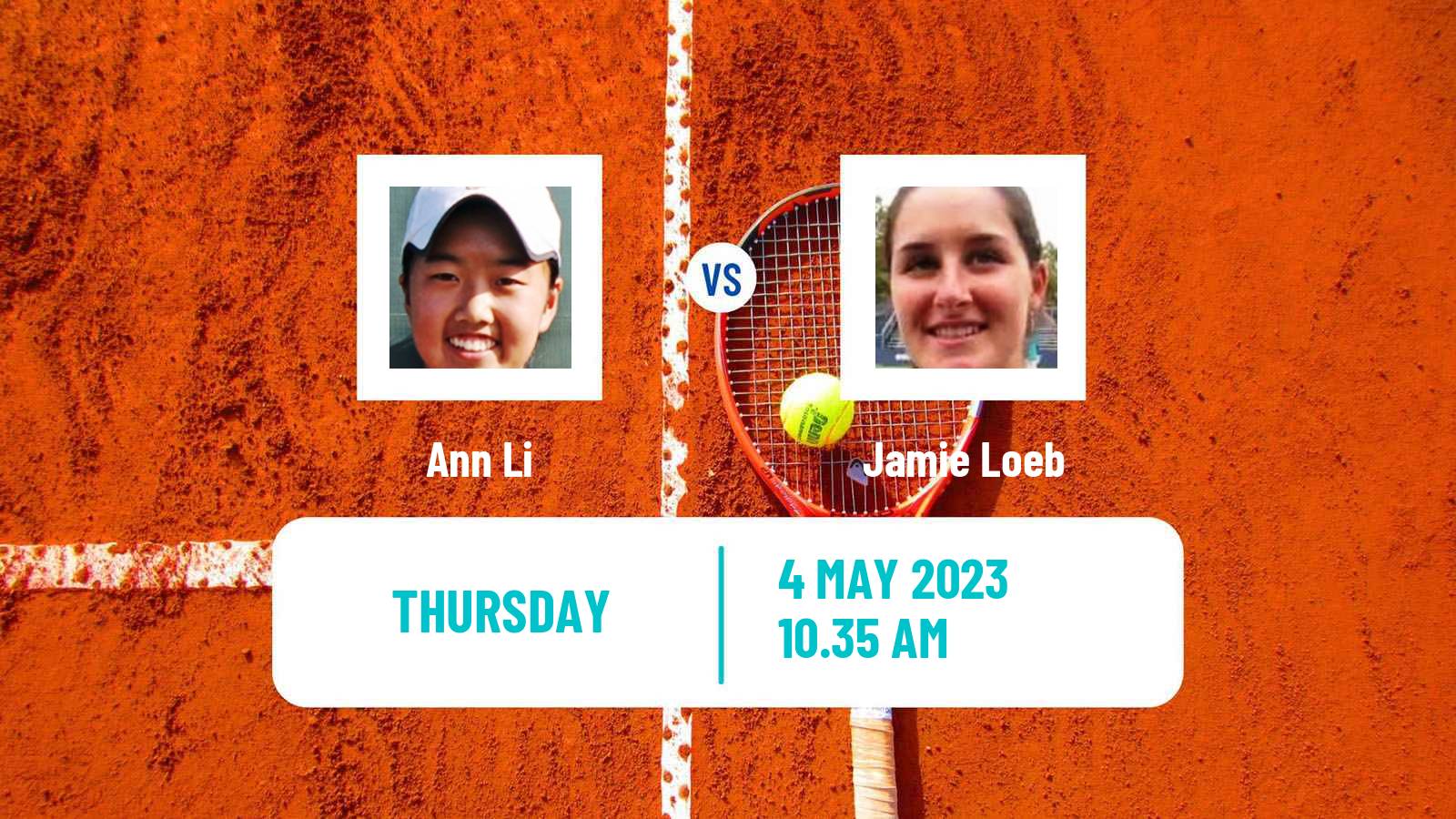 Tennis ITF Tournaments Ann Li - Jamie Loeb