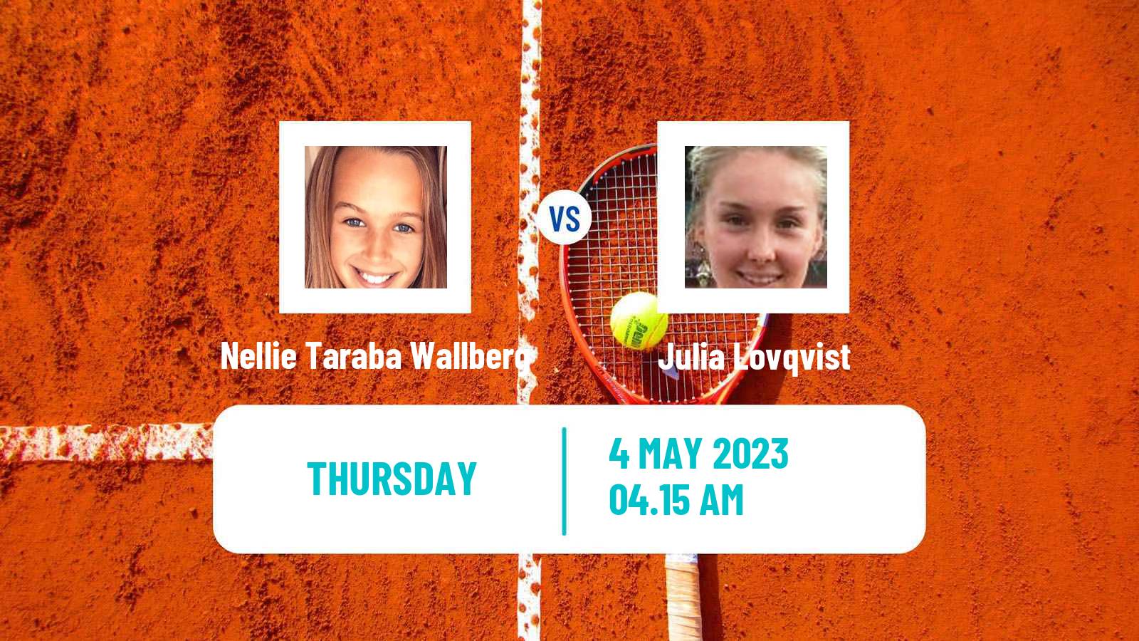 Tennis ITF Tournaments Nellie Taraba Wallberg - Julia Lovqvist