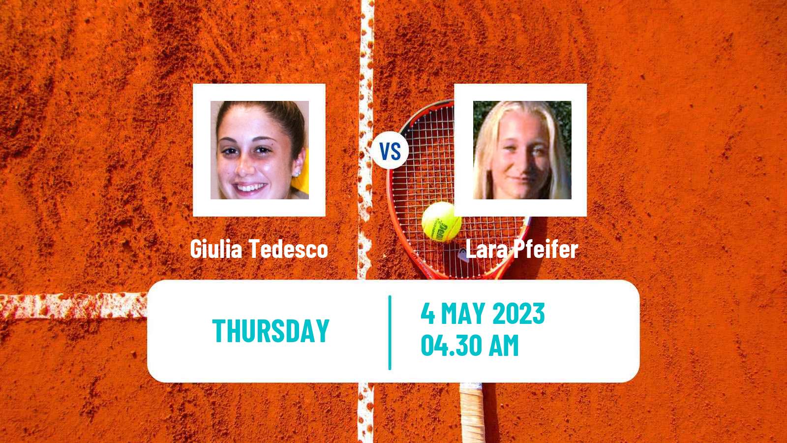 Tennis ITF Tournaments Giulia Tedesco - Lara Pfeifer
