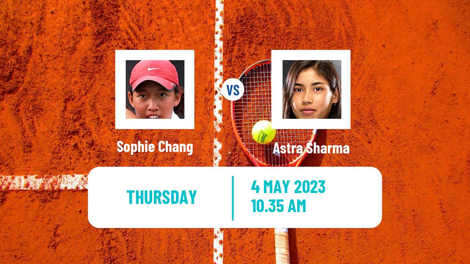 Tennis ITF Tournaments Sophie Chang - Astra Sharma