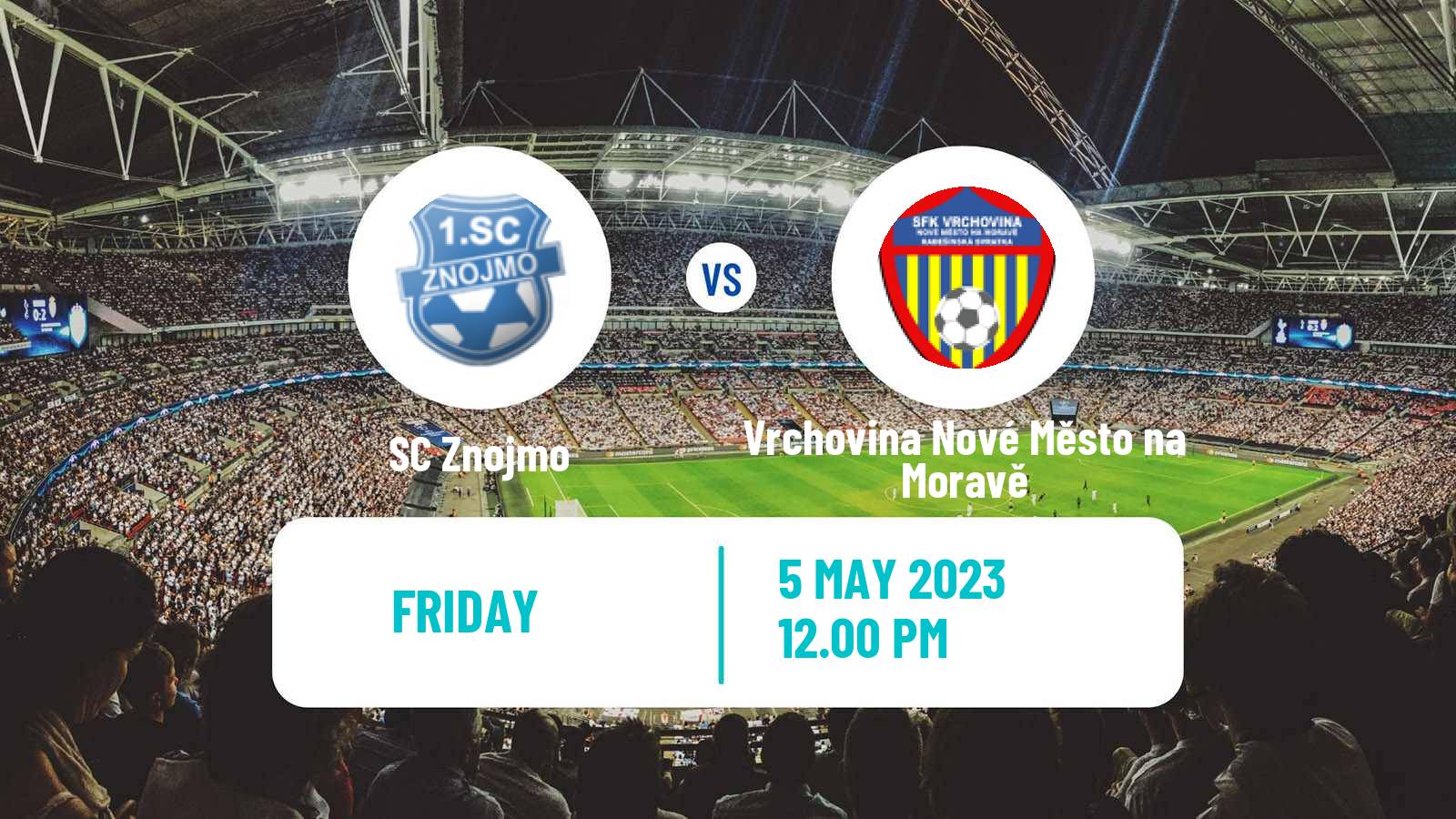 Soccer Czech MSFL Znojmo - Vrchovina Nové Město na Moravě