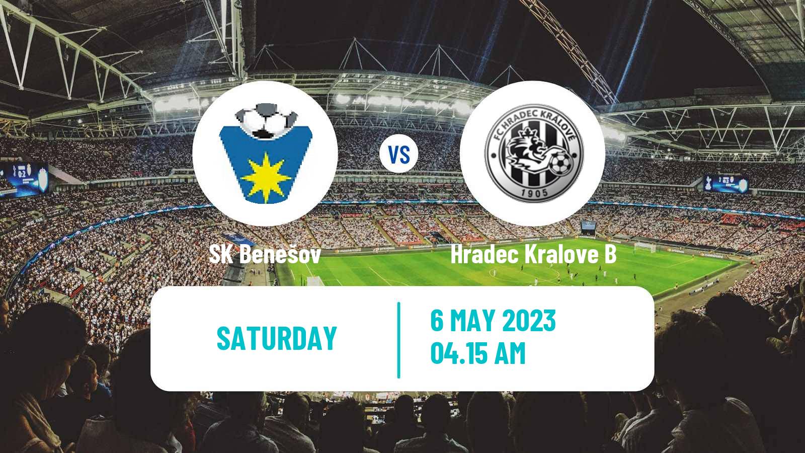 Soccer Czech CFL Group B Benešov - Hradec Kralove B