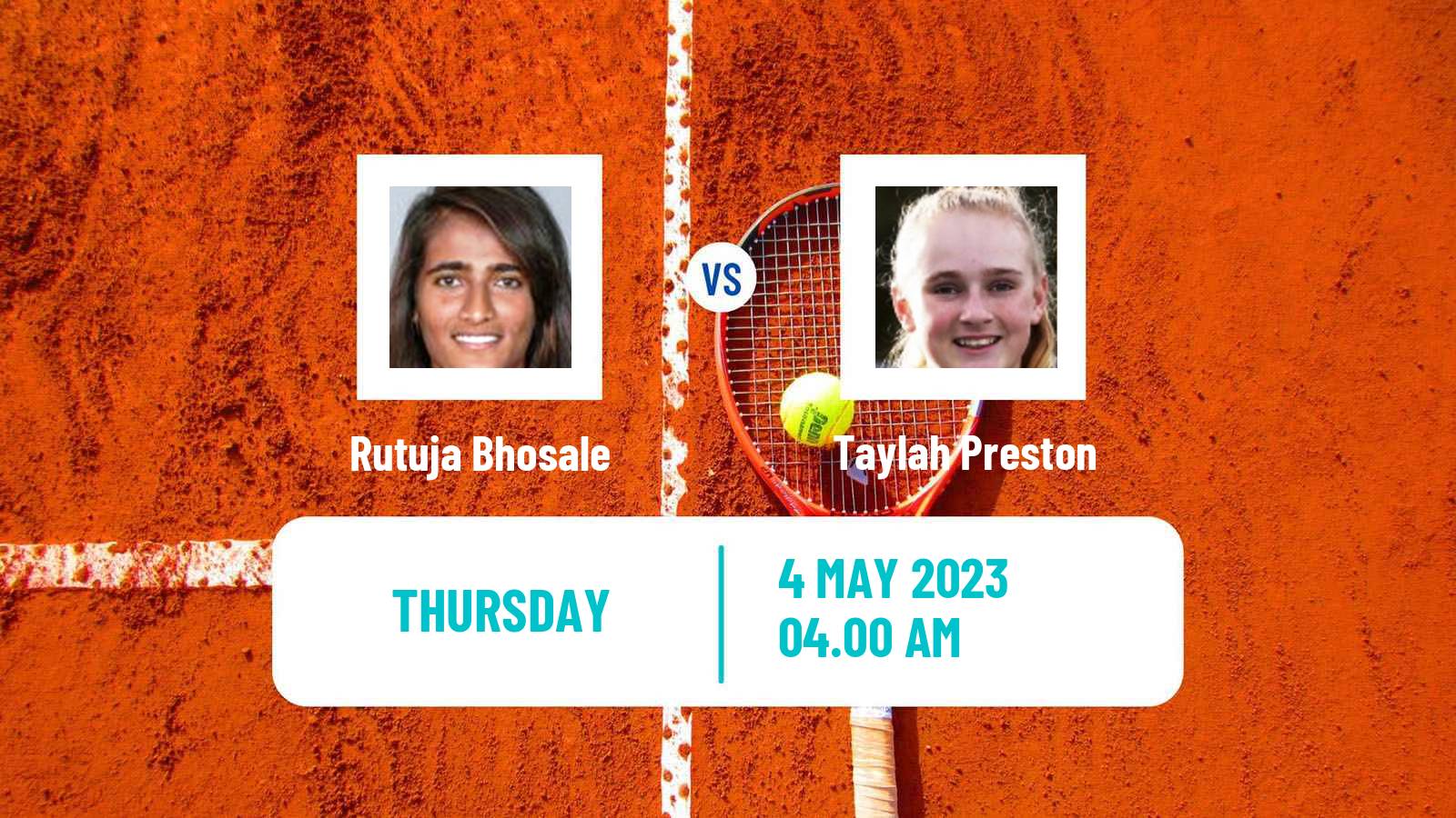 Tennis ITF Tournaments Rutuja Bhosale - Taylah Preston