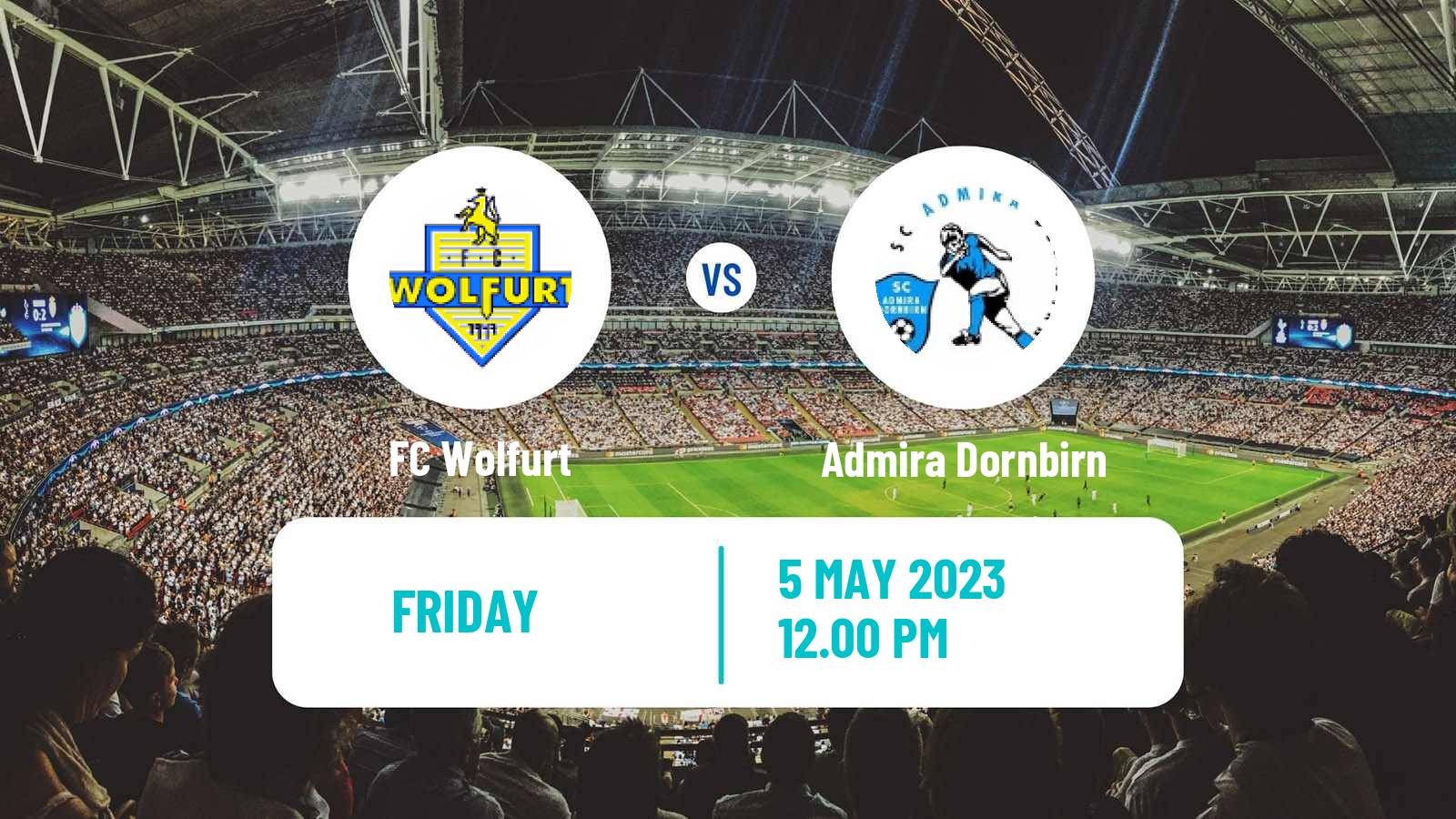 Soccer Austrian Regionalliga West - Vorarlberg Wolfurt - Admira Dornbirn