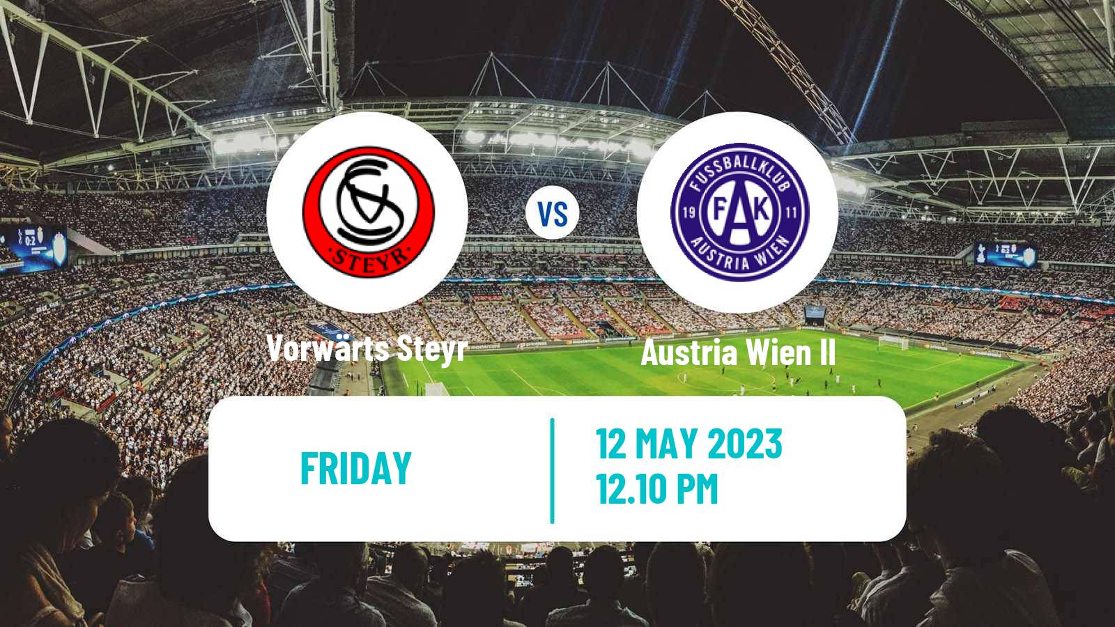 Soccer Austrian 2 Liga Vorwärts Steyr - Austria Wien II