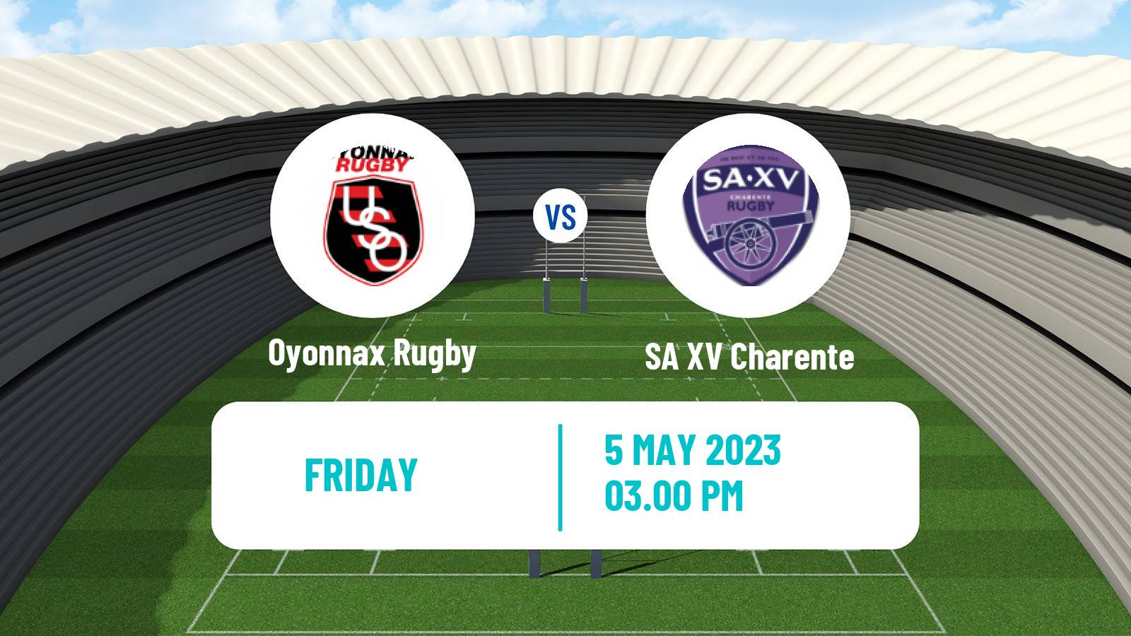 Rugby union French Pro D2 Oyonnax Rugby - SA XV Charente