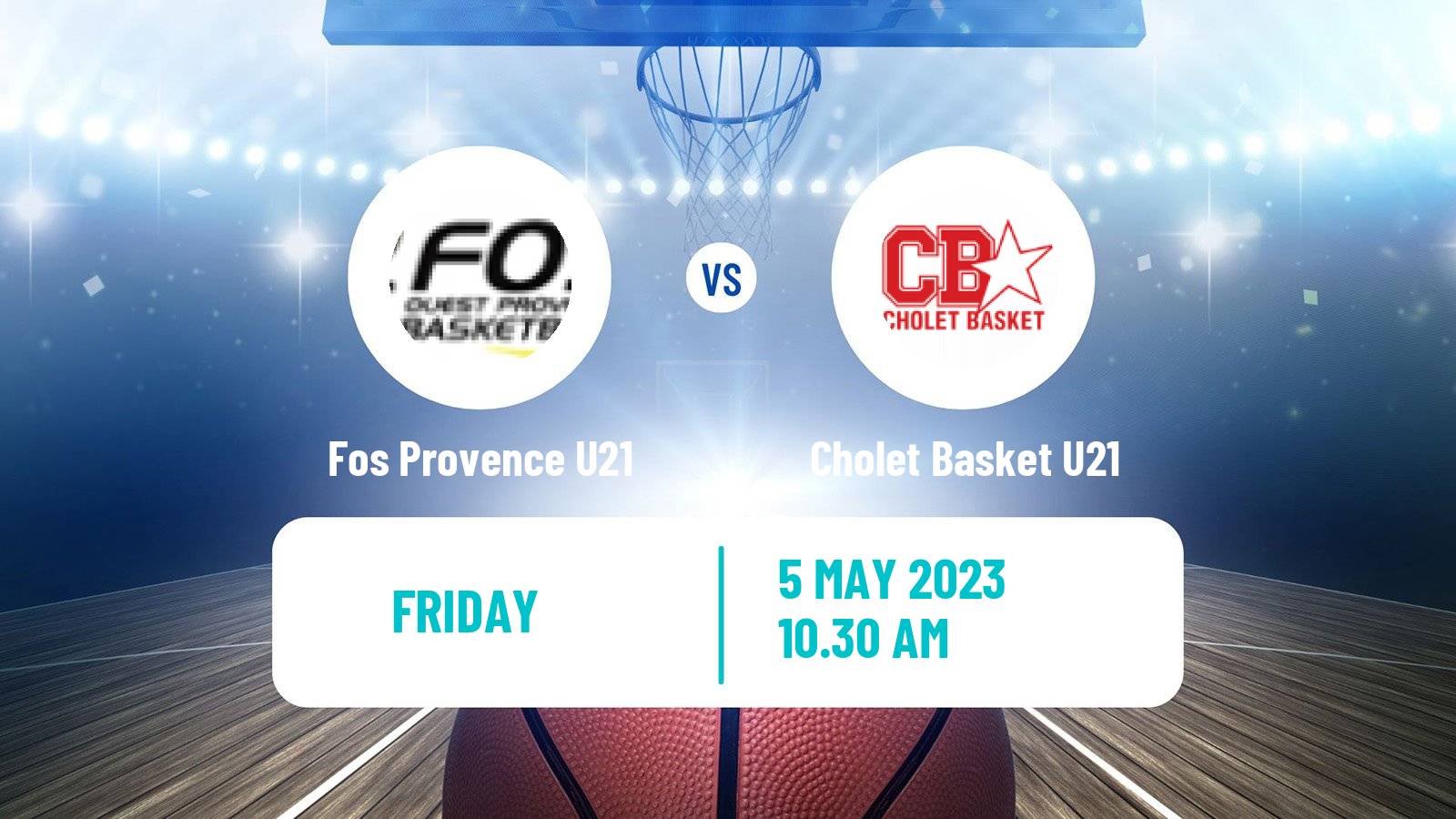 Basketball French Espoirs U21 Basketball Fos Provence U21 - Cholet Basket U21