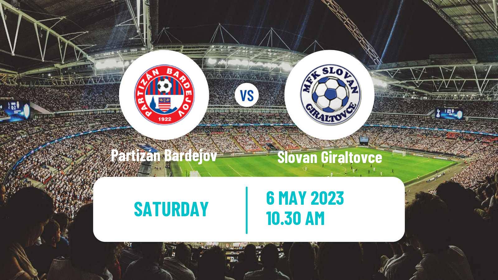 Soccer Slovak 3 Liga East Partizán Bardejov - Slovan Giraltovce
