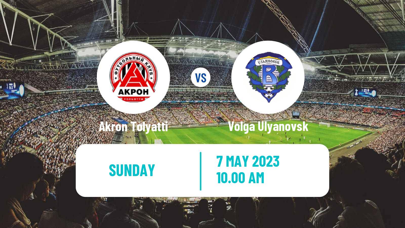 Soccer Russian FNL Akron Tolyatti - Volga Ulyanovsk