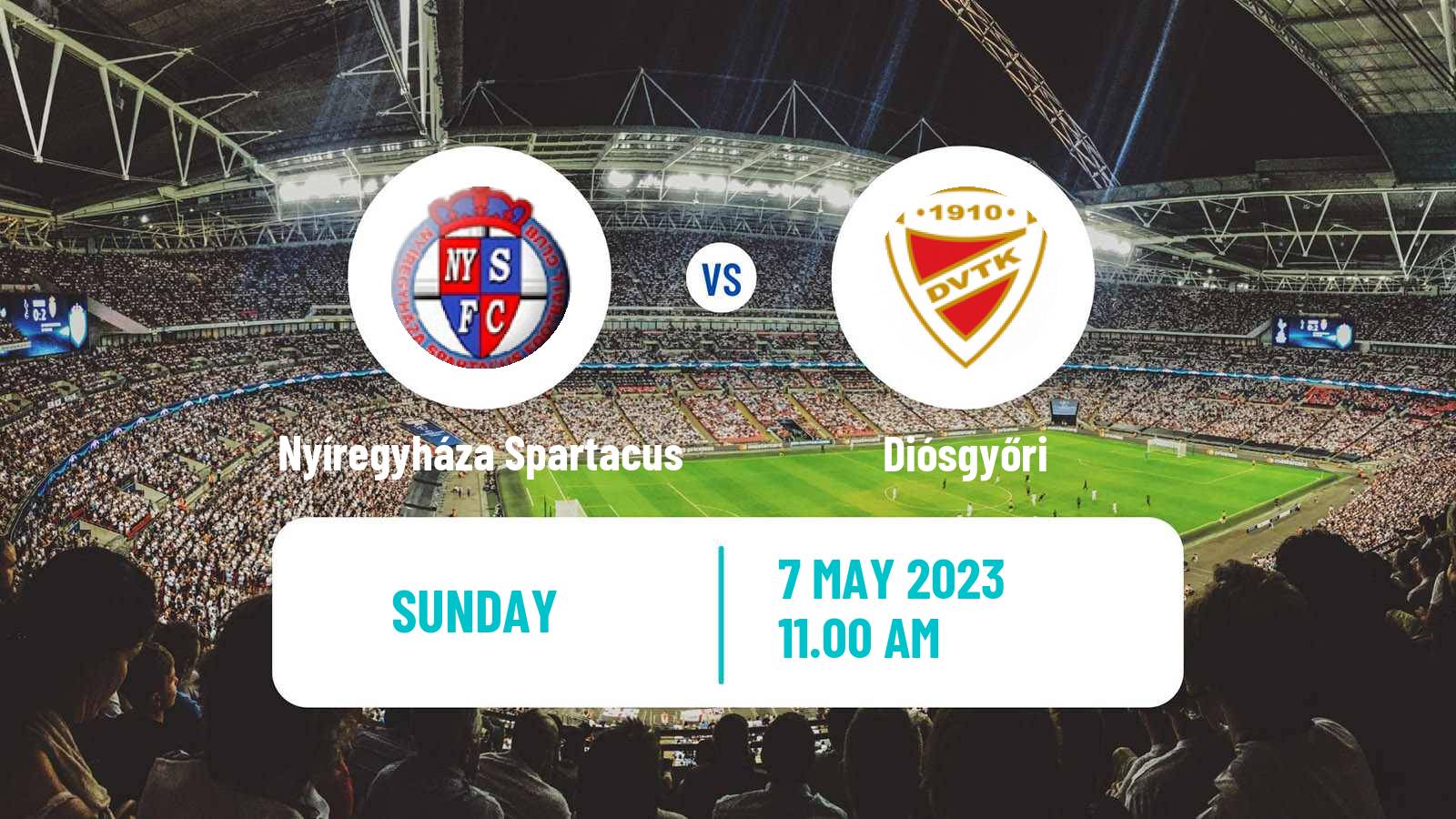 Soccer Hungarian NB II Nyíregyháza Spartacus - Diósgyőri